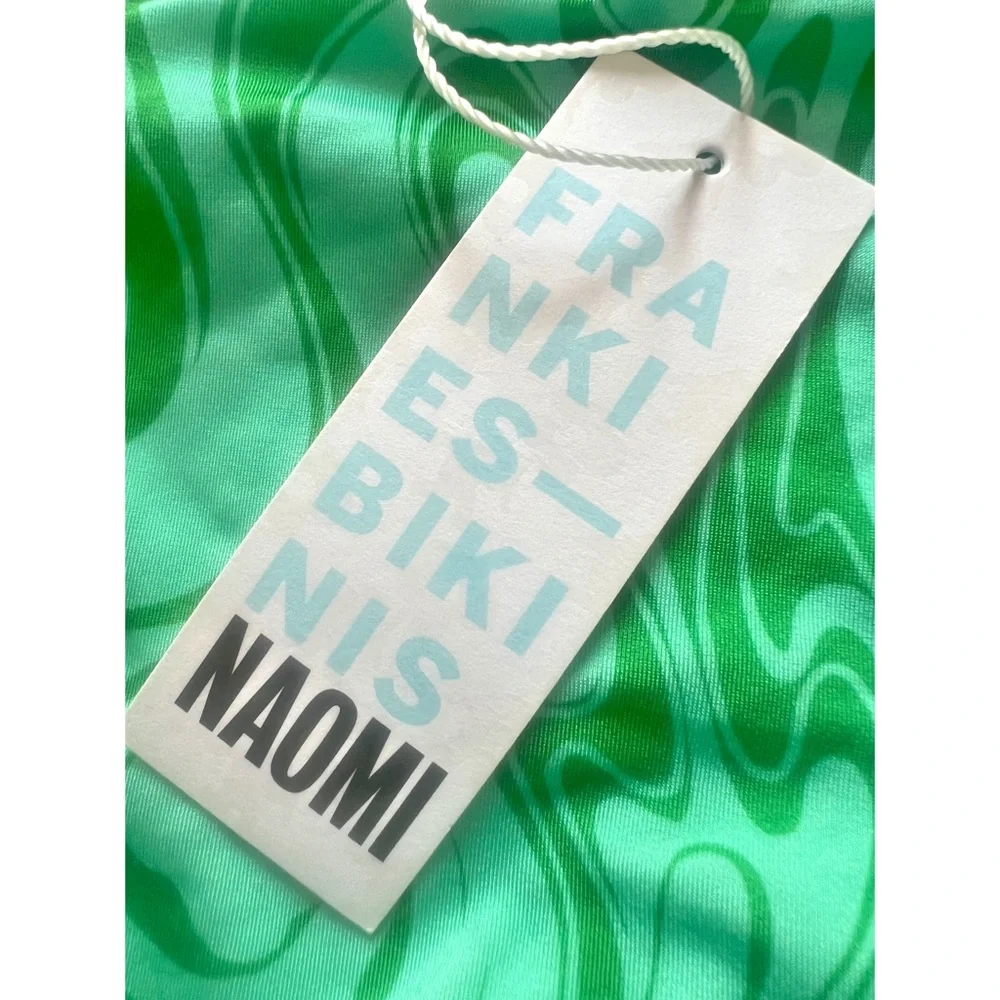NWT Frankie’s Bikinis x Naomi Osaka Makie Satin One Piece Swimsuit Rainforest XS